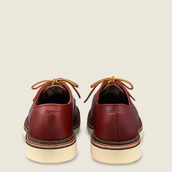 Red Wing Oxford Classic - Russet Portage Leather - Burgundy - Mens VID418759